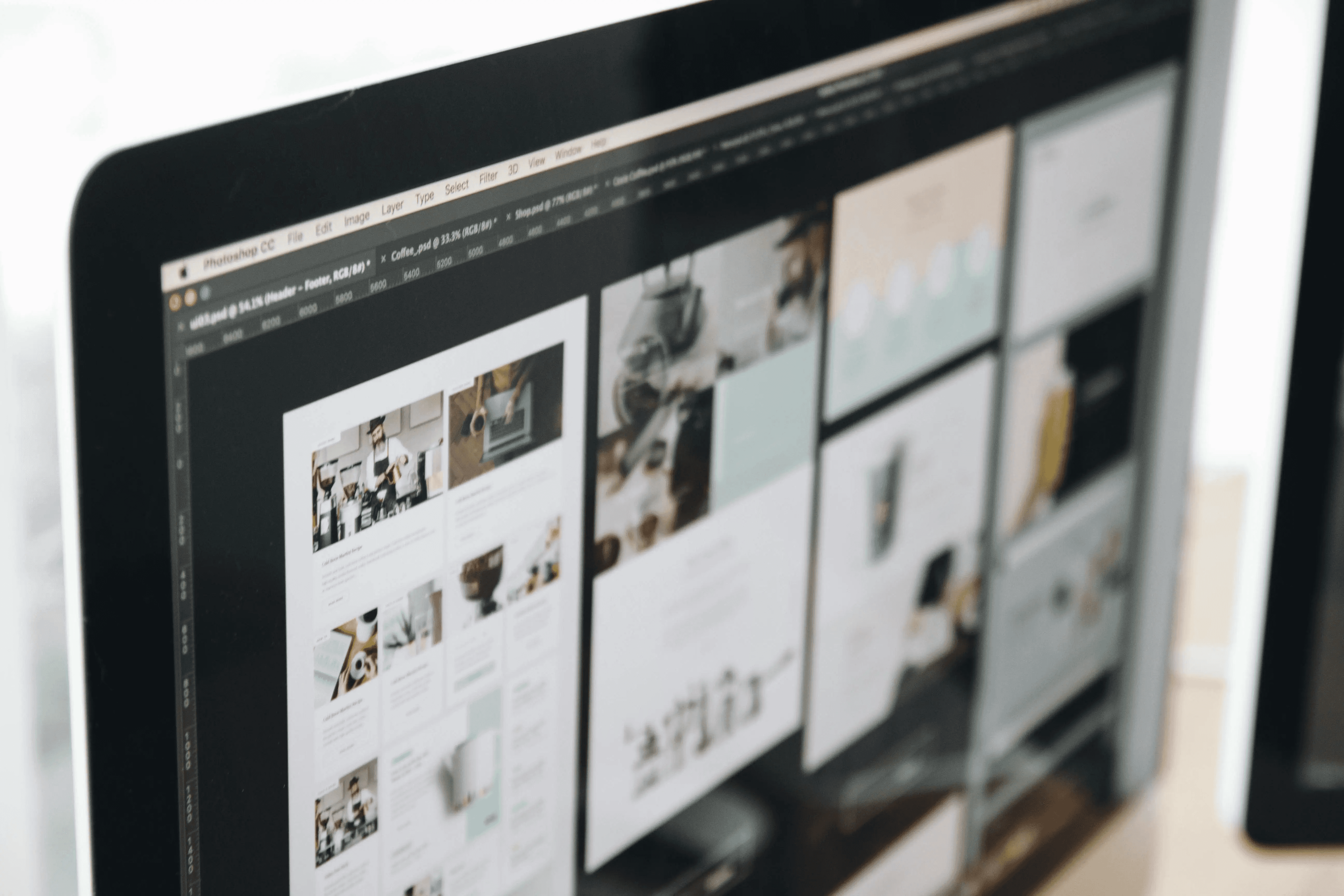 Modern small business website displayed on desktop and mobile devices